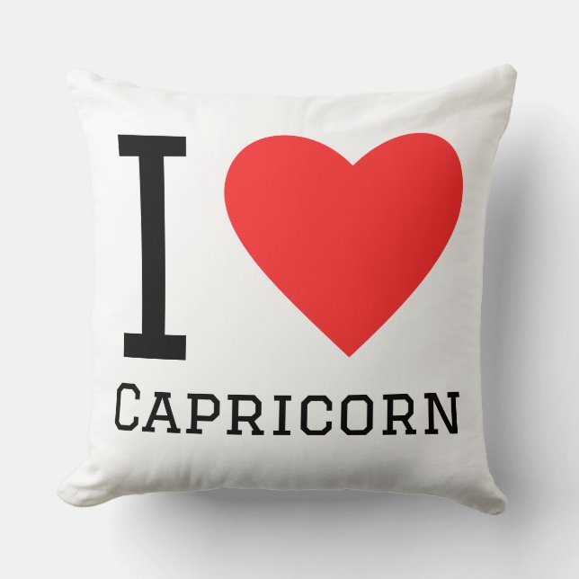 Coussin J'aime Capricorne  (Recto)