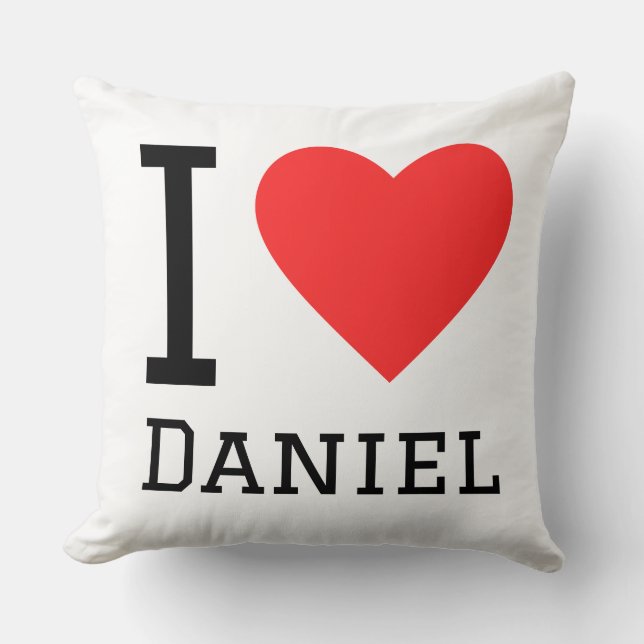 Coussin J'aime daniel (Recto)