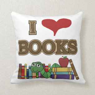 Coussin J'aime des livres