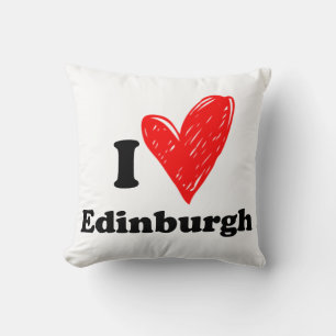 Coussin J'aime Édimbourg