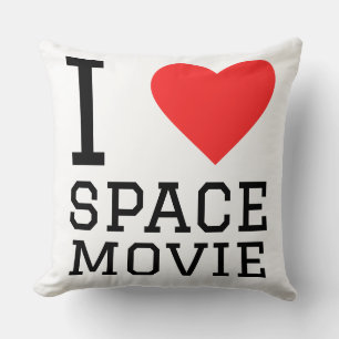 Coussin J'aime film d'espace