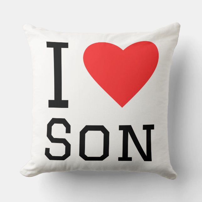 Coussin J'aime fils (Recto)
