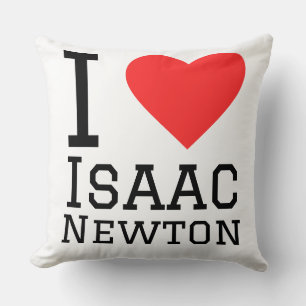 Coussin J'aime Isaac Newton 