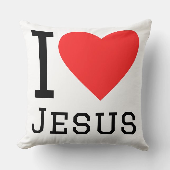 Coussin J'aime Jésus (Recto)