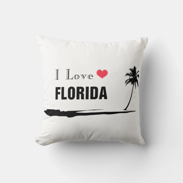 Coussin J'aime la Floride (Recto)
