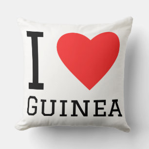 Coussin J'aime la Guinée