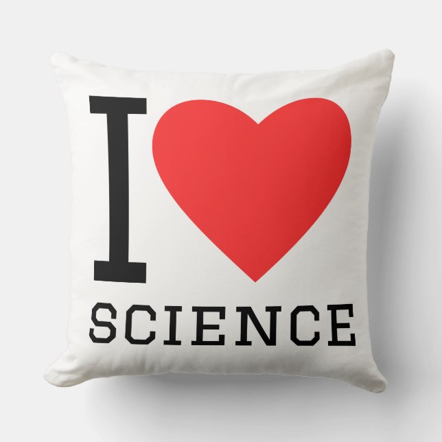 Coussin J'aime la science (Recto)