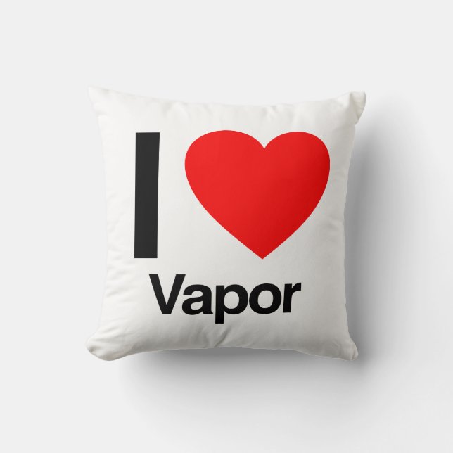 Coussin j'aime la vapeur (Recto)