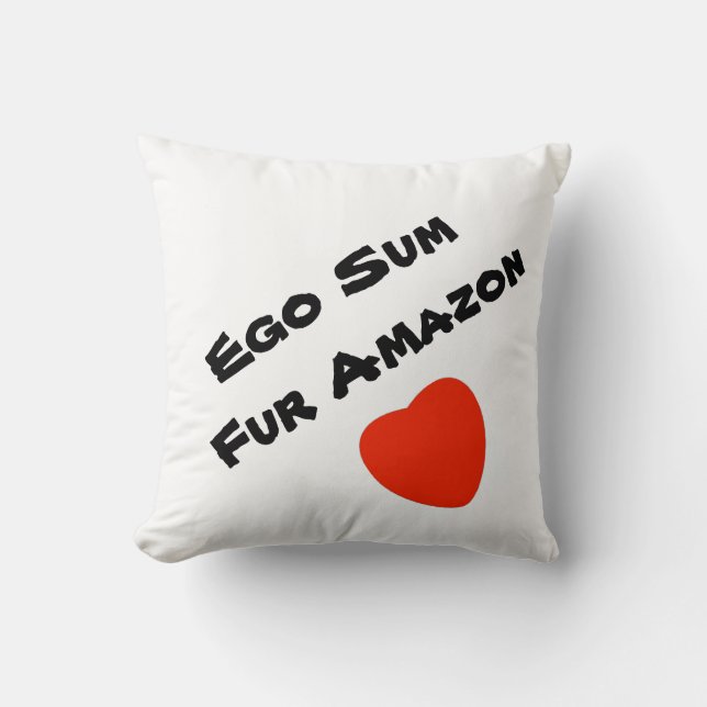 Coussin J'Aime L'Amazonie (Recto)