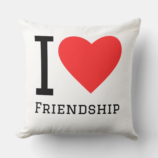 Coussin J'aime l'amitié (Recto)