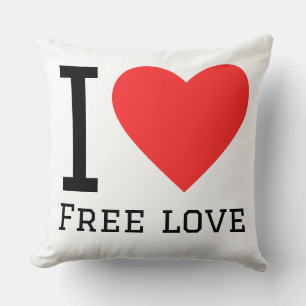 Coussin J'aime l'amour libre