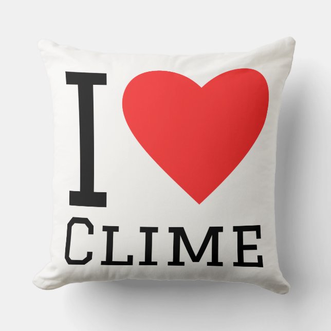 Coussin J'aime le climat (Recto)