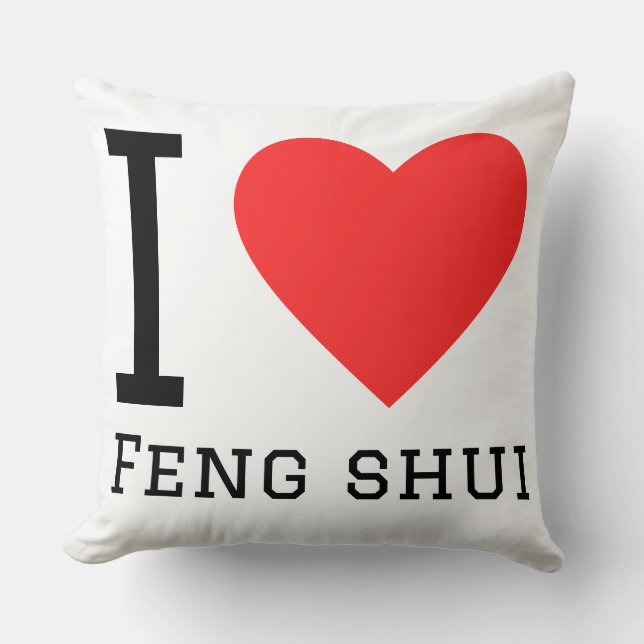 Coussin J'aime le feng shui  (Recto)