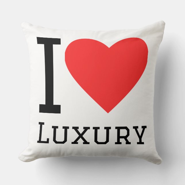 Coussin J'aime le luxe (Recto)