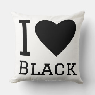 Coussin J'aime le noir