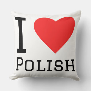 Coussin J'aime le polonais