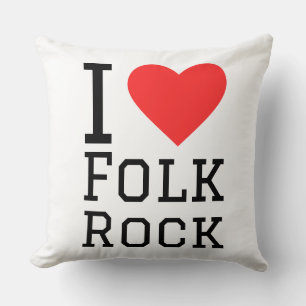 Coussin J'aime le rock folk