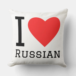 Coussin J'aime le russe