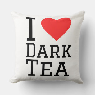 Coussin J'aime le thé noir