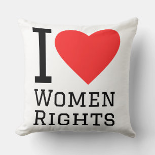 Coussin J'aime les droits des femmes