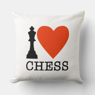 Coussin J'Aime Les Échecs