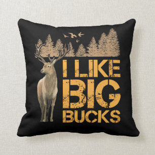 Coussin J'Aime Les Gros Sangliers Chasse Aux Cerfs