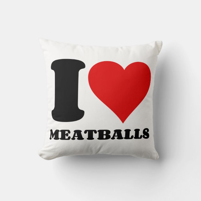 COUSSIN J'AIME LES MEATBALLES (Recto)