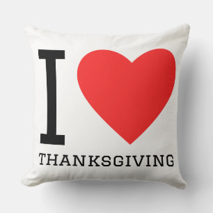 Coussin J'aime les thanksgivings 