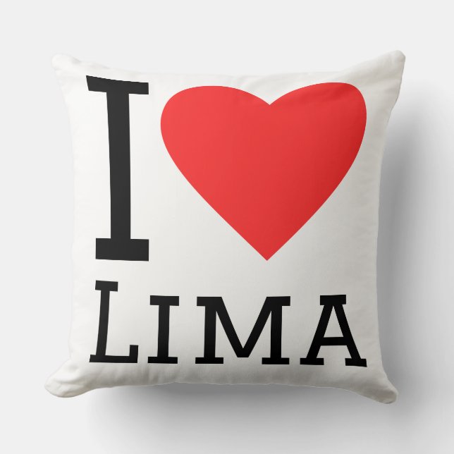 Coussin J'aime lima (Recto)