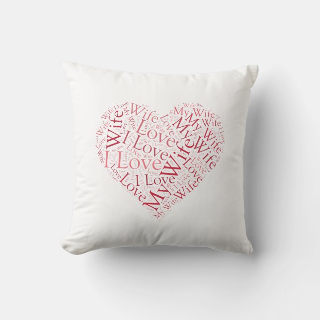 Coussin J'Aime Ma Femme (Recto)