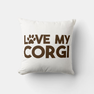 COUSSIN J'AIME MA PAW CORGI