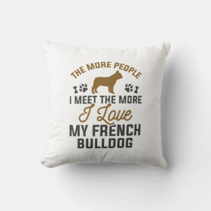 Coussin J'Aime Mon Chien À Balle Français