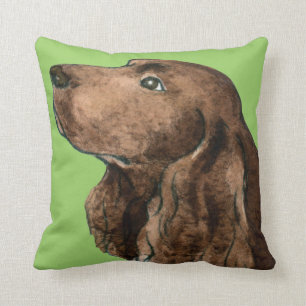 Coussin J'aime mon épagneul de champ