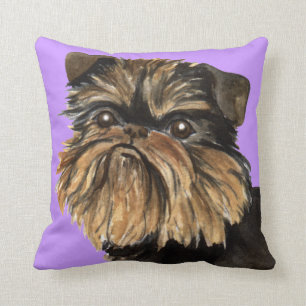 Coussin J'aime mon Griffon de Bruxelles
