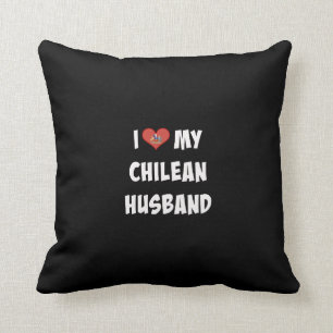 Coussin J'aime mon mari chilien