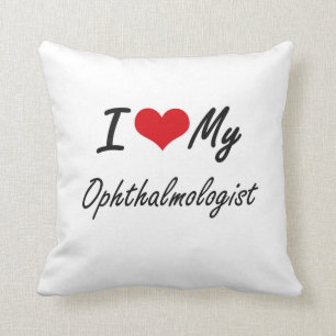 Coussin J'aime mon ophtalmologue
