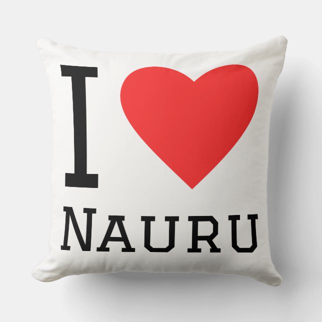 Coussin J'aime Nauru  (Recto)
