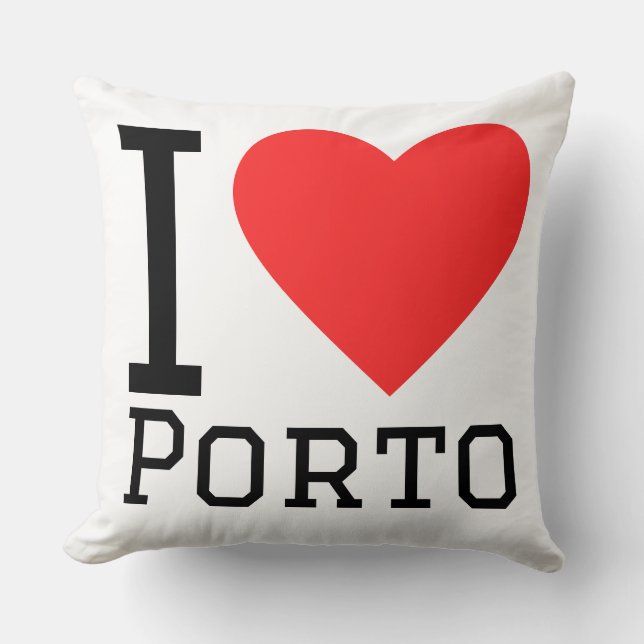 Coussin J'aime Porto  (Recto)