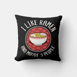 Coussin J'Aime Ramen Noodles Japonais Anime Lover