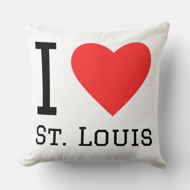 Coussin J'aime St. Louis (Recto)