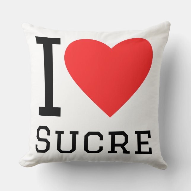 Coussin J'aime Sucre (Recto)