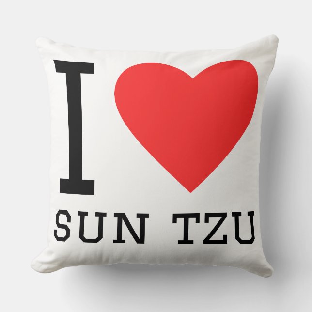 Coussin J'aime sun tzu (Recto)