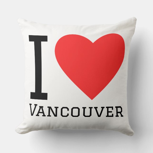 Coussin J'aime vancouver (Recto)