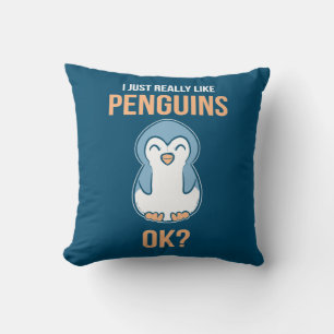 Coussin J'Aime Vraiment Penguin