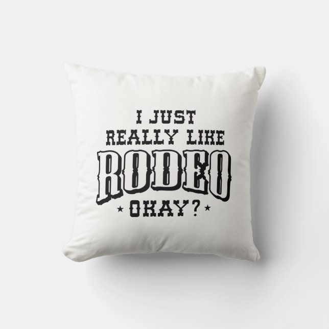 Coussin J'Aime Vraiment Rodeo Ok (Recto)