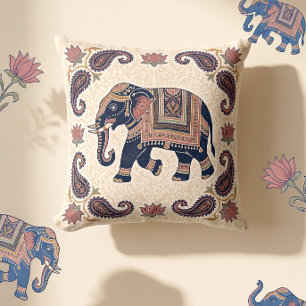 Coussin Jaipuri Motif Élément Imprimé Diwali