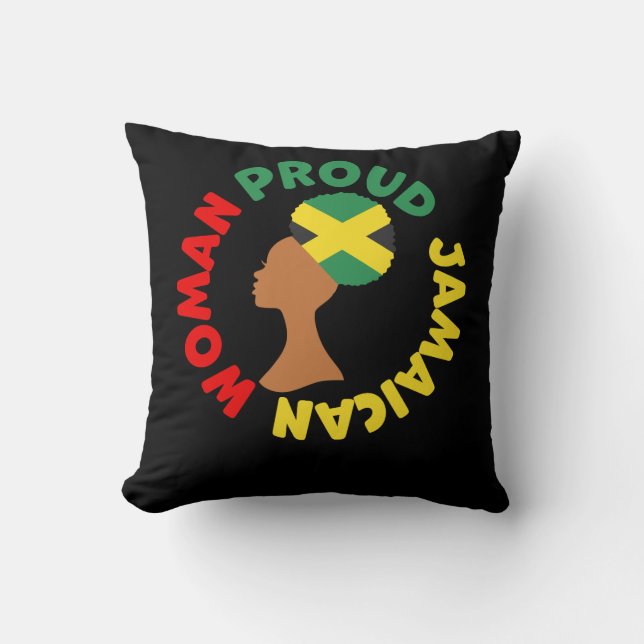Coussin Jamaïque : Le drapeau de la Jamaïque tue une jamaï (Recto)
