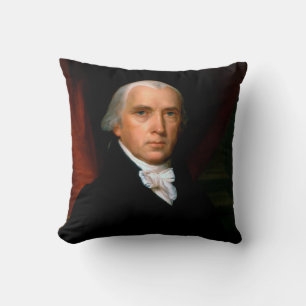 Coussin James Madison le 4ème président : Amérique colonia