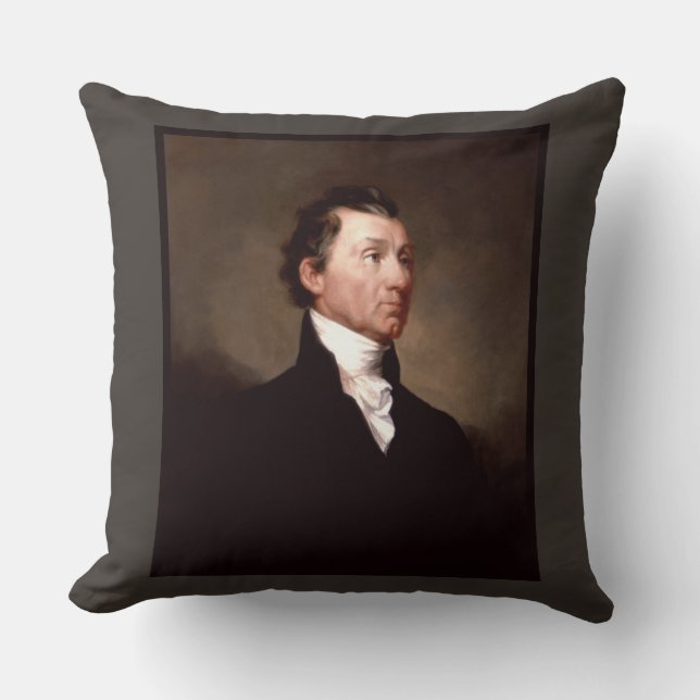 Coussin James Monroe Portrait, président des premiers État (Recto)
