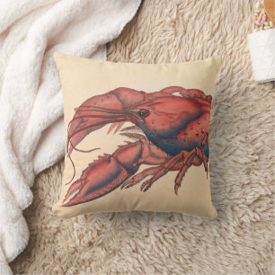 Coussin James Sowerby Homard serbé